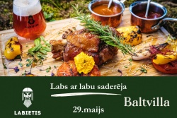 Atpūtas un ceļojumu piedāvājumi 15.05.2025 - 21.05.2025 Alus un ēdiena saderināšanas vakars! Baltvilla